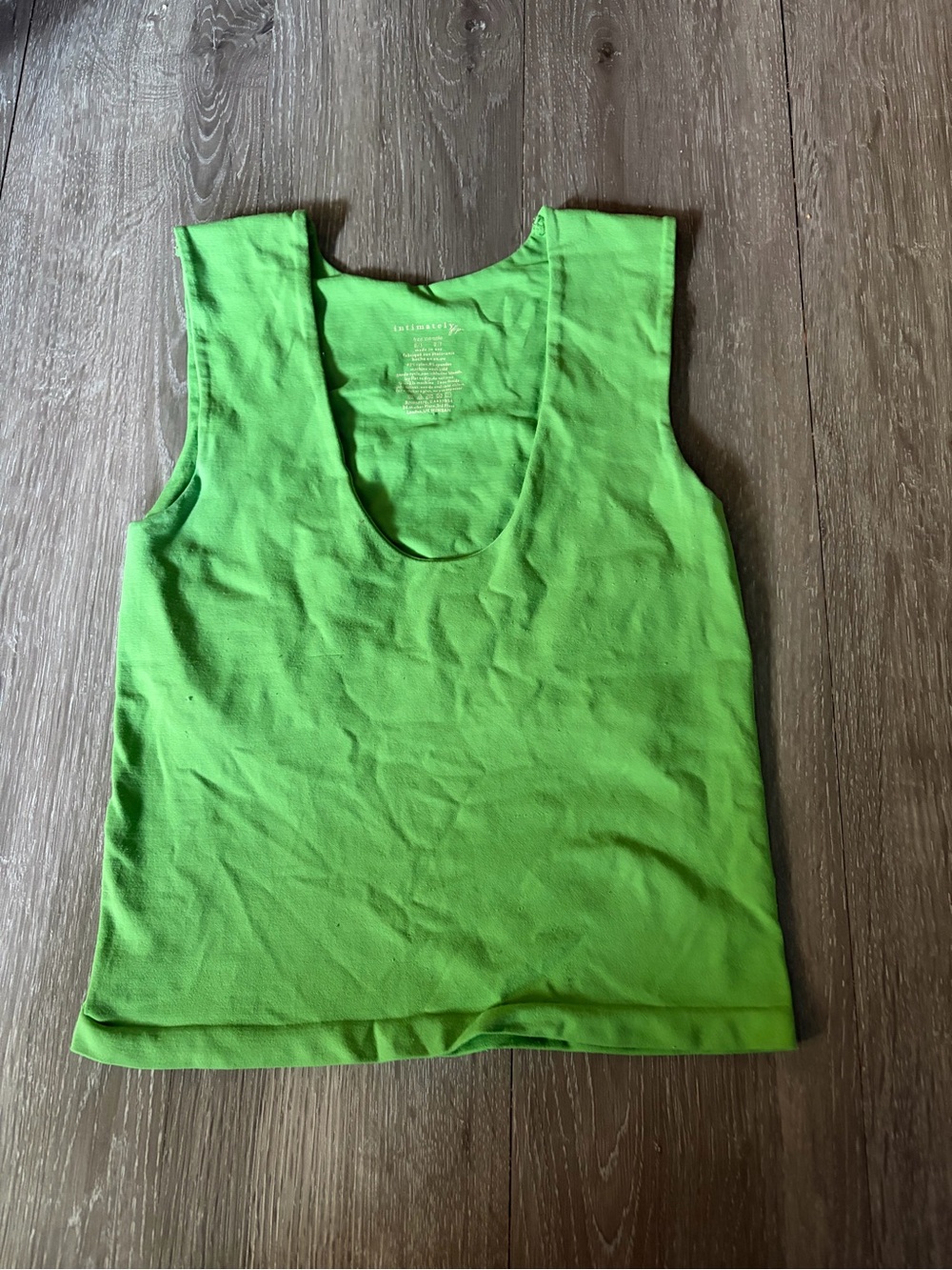 Free People Neon Green Scoop Neck Tank